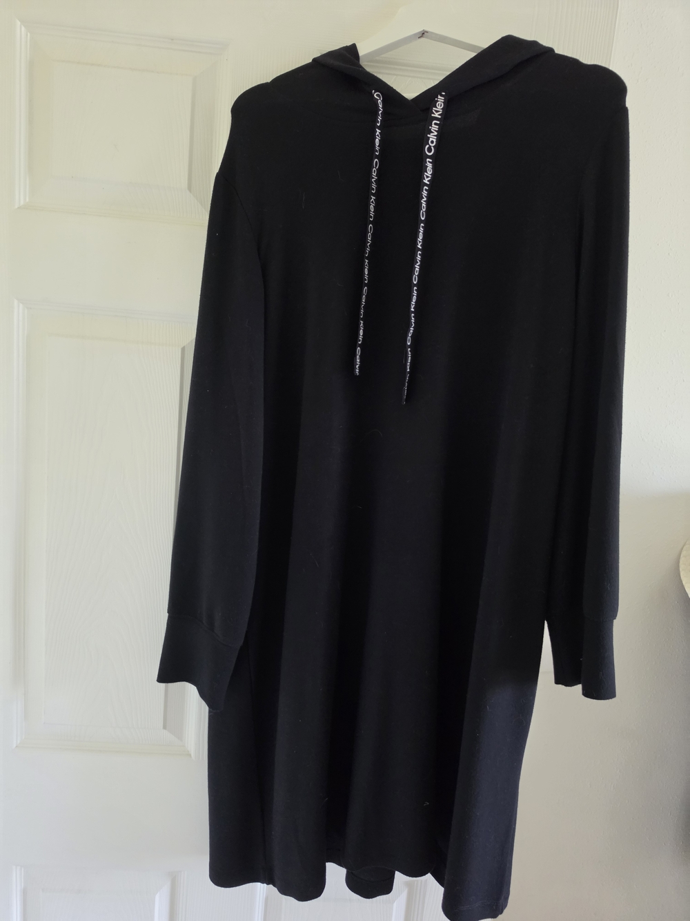 Calvin Klein Black Hooded Tunic Dress